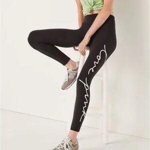 Victoria's Secret PINK Mid Rise Fold Over Leggings NWT size XS